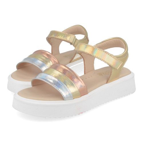 Beberlis sandalen GOUD Meisjes ( - gouden  sandaal23759-A) - Junior Steps