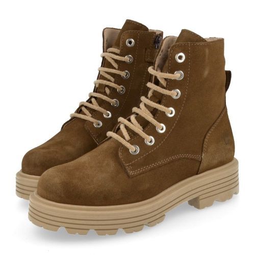 Beberlis veterboot kaki Meisjes ( - kaki veterbottine23486A) - Junior Steps