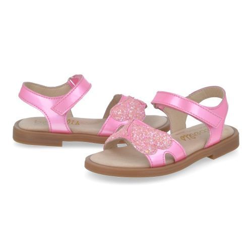Beberlis sandalen roze Meisjes (meisjessandaal roze lakleder - 25130) - Junior Steps