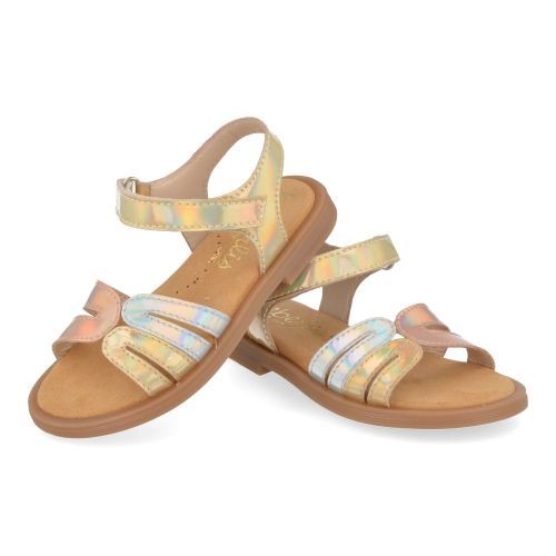 Beberlis sandalen GOUD Meisjes ( - metallic multikleurig sandaaltje24454) - Junior Steps