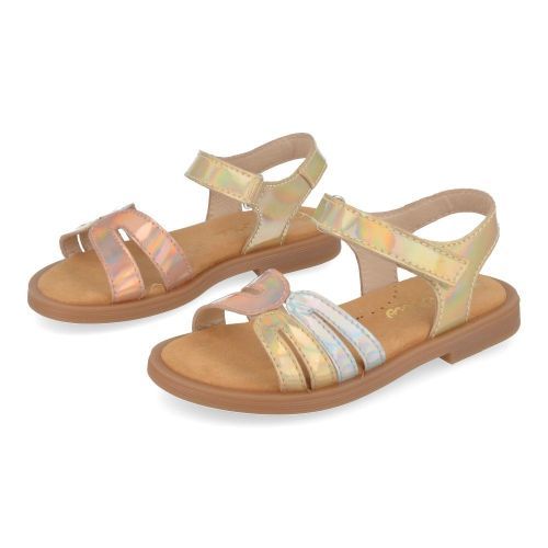 Beberlis sandalen GOUD Meisjes ( - metallic multikleurig sandaaltje24454) - Junior Steps