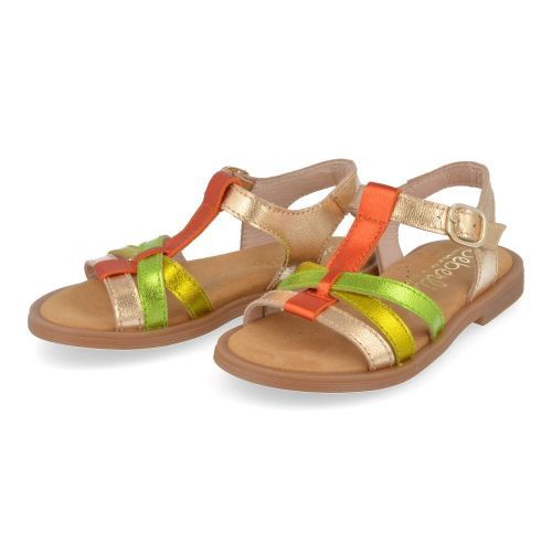 Beberlis sandalen GOUD Meisjes ( - multikleurige sandaal23768-A) - Junior Steps