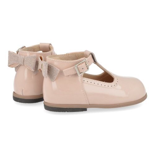 Beberlis ballerina nude Meisjes ( - nude open schoentje met strikje24407-A) - Junior Steps