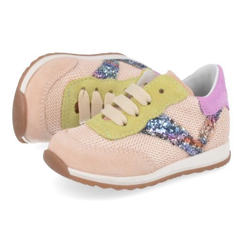 Beberlis sneakers roze Meisjes ( - nude sneakertje23152-A) - Junior Steps