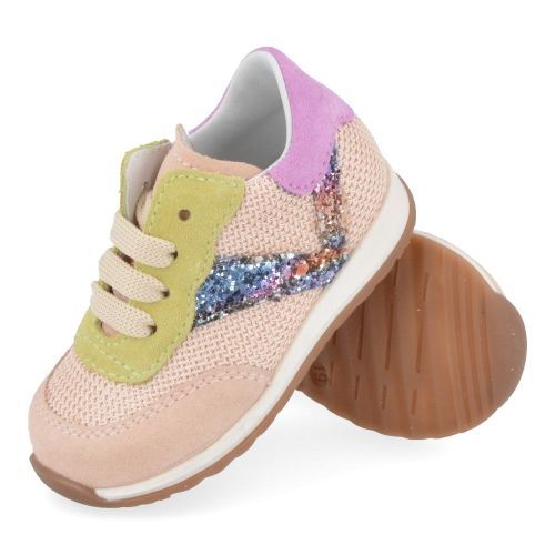 Beberlis sneakers roze Meisjes ( - nude sneakertje23152-A) - Junior Steps