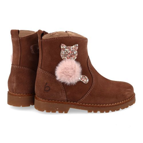 Beberlis laarzen kort roze Meisjes (Oud roze suéde kortlaarsje - 24746-B) - Junior Steps