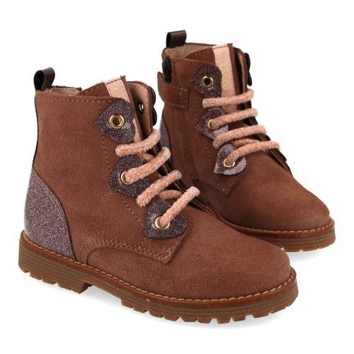 Beberlis Bottines à lacets rose Filles (25653-A) - Junior Steps