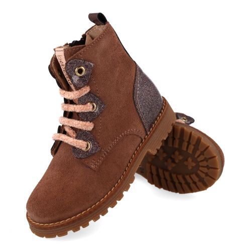 Beberlis Bottines à lacets rose Filles (25653-A) - Junior Steps