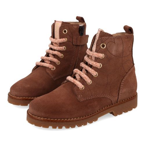 Beberlis Bottines à lacets rose Filles (25643-B) - Junior Steps