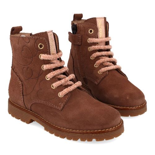 Beberlis Bottines à lacets rose Filles (25643-B) - Junior Steps