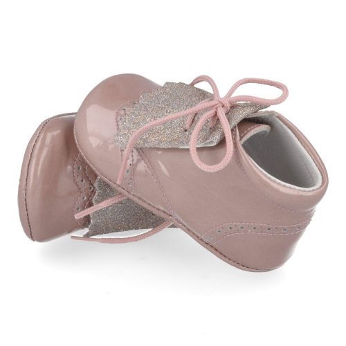 Beberlis babyschoenen roze Meisjes ( - roze babyschoentje met flapje21107-A) - Junior Steps