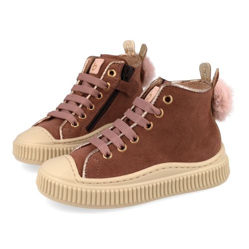 Beberlis sneakers roze Meisjes (roze paarse sneaker met bescherm top - 24790-C) - Junior Steps
