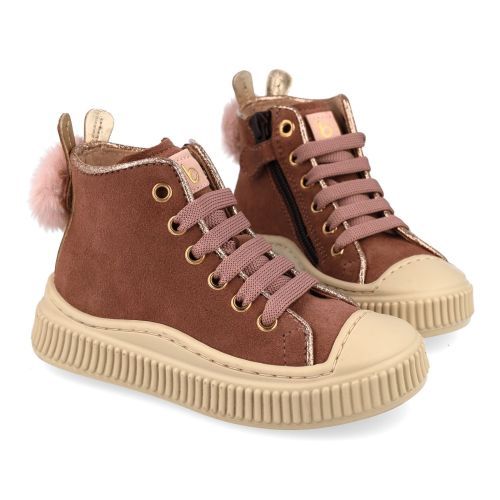 Beberlis sneakers roze Meisjes (roze paarse sneaker met bescherm top - 24790-C) - Junior Steps