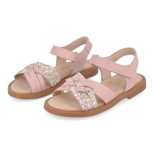 Beberlis sandalen roze Meisjes ( - roze sandaal met glitter23770) - Junior Steps