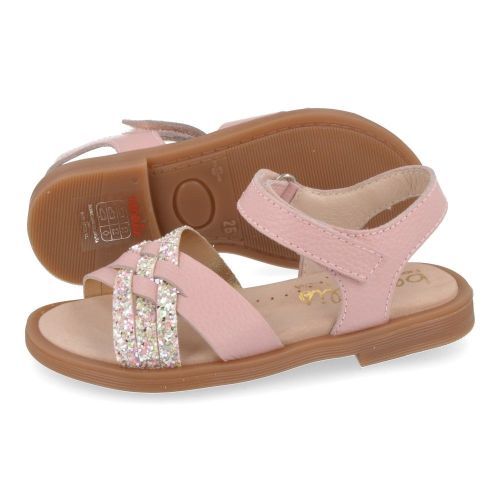 Beberlis sandalen roze Meisjes ( - roze sandaal met glitter23770) - Junior Steps