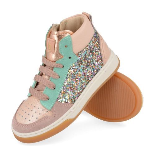 Beberlis sneakers roze Meisjes ( - roze sneaker met glitter24276-A) - Junior Steps