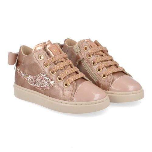 Beberlis sneakers roze Meisjes ( - roze sneaker met strikje24279-C) - Junior Steps