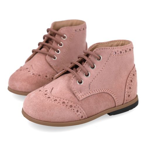 Beberlis veterschoen roze Meisjes (roze veterschoentje  - 24140-E) - Junior Steps
