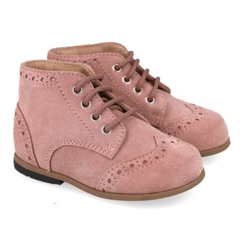 Beberlis veterschoen roze Meisjes (roze veterschoentje  - 24140-E) - Junior Steps