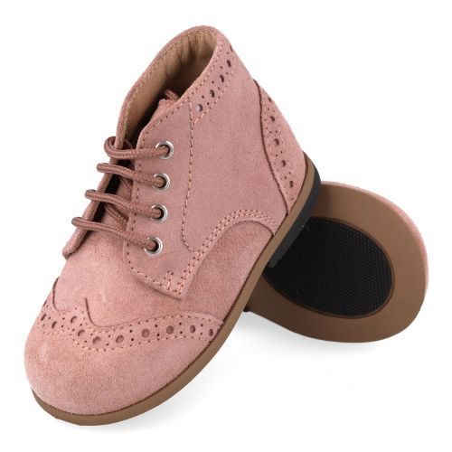 Beberlis veterschoen roze Meisjes (roze veterschoentje  - 24140-E) - Junior Steps