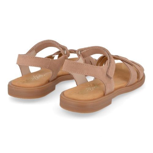 Beberlis sandalen taupe Meisjes ( - taupe suéde sandaal24457) - Junior Steps