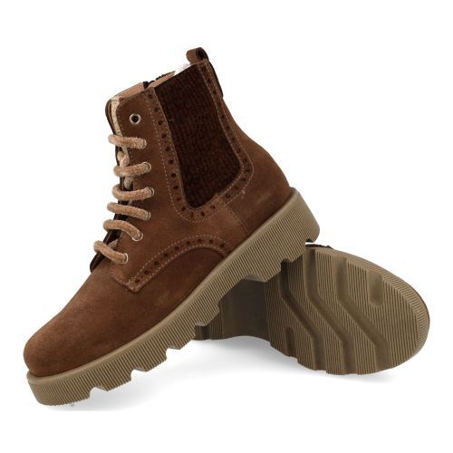 Beberlis Bottines à lacets taupe Filles (25670-C) - Junior Steps