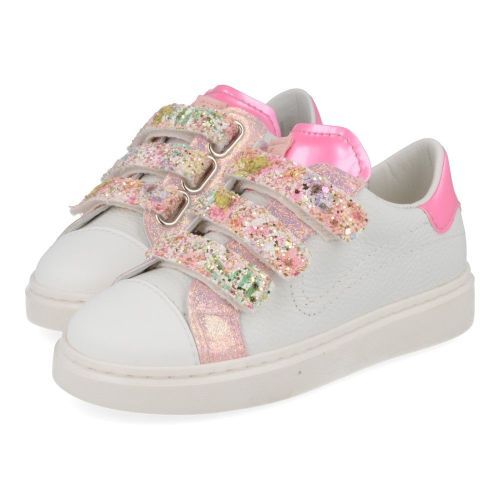 Beberlis sneakers wit Meisjes ( - witte sneaker met beschermde top24497-A) - Junior Steps