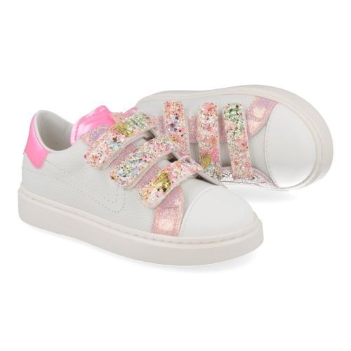 Beberlis sneakers wit Meisjes ( - witte sneaker met beschermde top24497-A) - Junior Steps