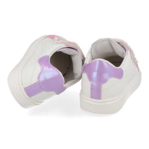 Beberlis sneakers wit Meisjes ( - witte sneaker met glitter23816-E) - Junior Steps