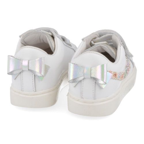 Beberlis sneakers wit Meisjes ( - witte sneaker met glitter23813-A) - Junior Steps