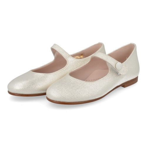 Beberlis ballerina zilver Meisjes (zilver ballerina - 24342) - Junior Steps