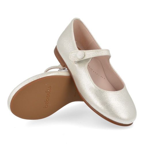 Beberlis ballerina zilver Meisjes (zilver ballerina - 24342) - Junior Steps