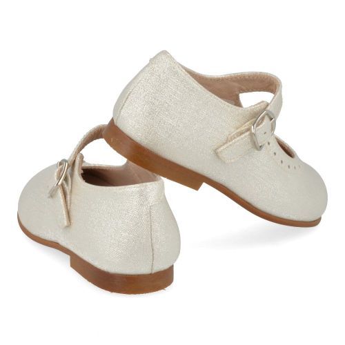 Beberlis ballerina zilver Meisjes (zilver ballerina - marion) - Junior Steps