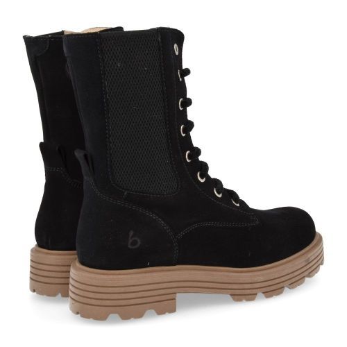 Beberlis veterboot Zwart Meisjes ( - zwarte lange veterbottine23489C) - Junior Steps