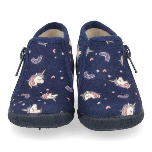 Bellamy Pantoffels blauw Meisjes ( - blauwe pantoffel met unicorns28730005 mimi) - Junior Steps