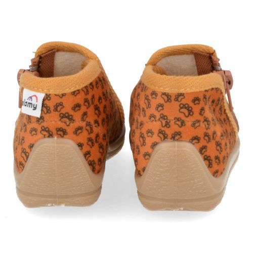 Bellamy Pantoffels cognac  ( - cognac pantoffel met hondje778002) - Junior Steps