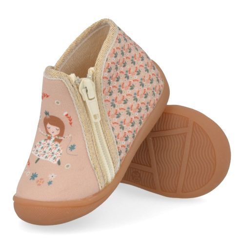 Bellamy Pantoffels nude Meisjes (nude pantoffel met princes - 718003) - Junior Steps