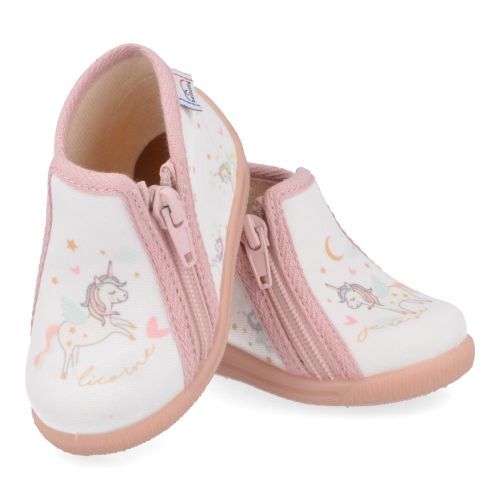 Bellamy Pantoffels roze Meisjes ( - roze pantoffel met een eenhoorn734001) - Junior Steps