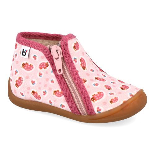 Bellamy Pantoffels roze Meisjes (Roze pantoffel met lieveheersbeestjes - 34-715 Pili 007) - Junior Steps