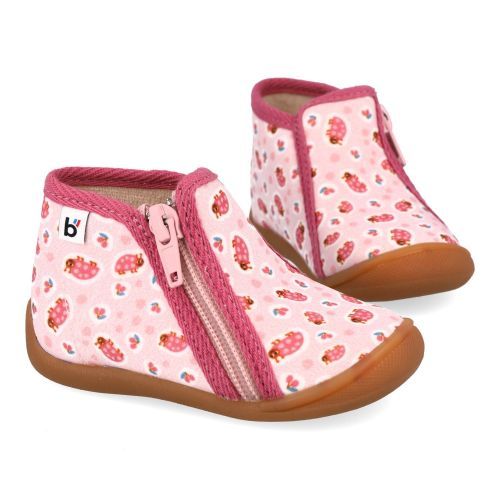 Bellamy Pantoffels roze Meisjes (Roze pantoffel met lieveheersbeestjes - 34-715 Pili 007) - Junior Steps