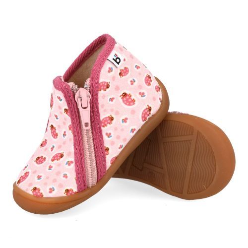 Bellamy Pantoffels roze Meisjes (Roze pantoffel met lieveheersbeestjes - 34-715 Pili 007) - Junior Steps