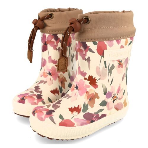 Bisgaard regenlaarzen beige Meisjes (Winterboot met blaadjes warmgevoerd - 92009) - Junior Steps