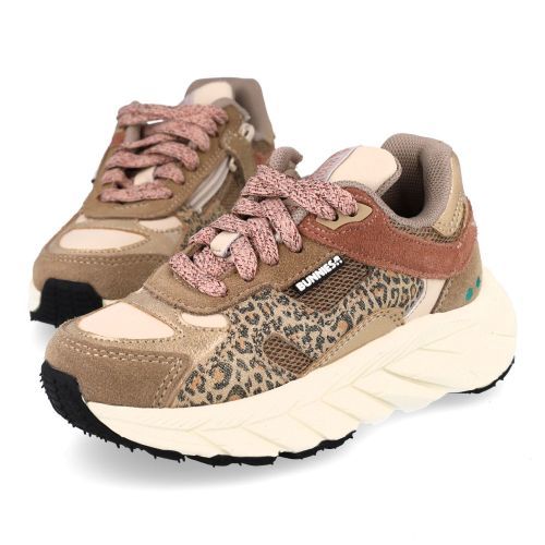 Bunnies sneakers beige Meisjes (Sneaker beige combi leopard - 226510-408 Valerie) - Junior Steps