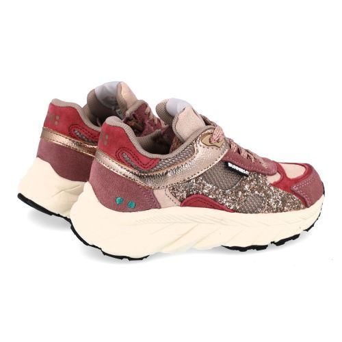 Bunnies sneakers bordeaux Meisjes (Sneaker bordeaux goud glitter - 226510-447 Reza) - Junior Steps