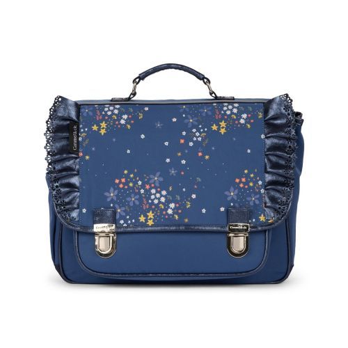 Caramel & Cie boekentas blauw