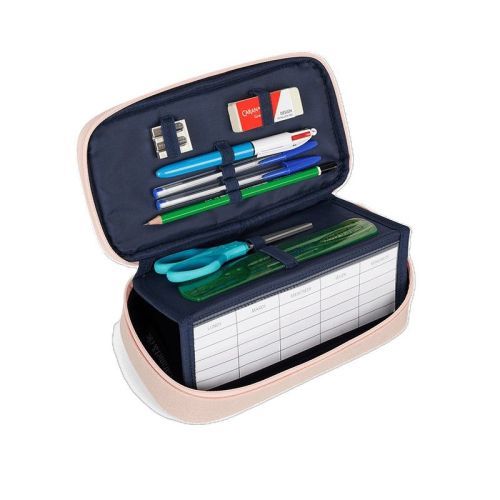 Caramel & Cie pennenzak roze Meisjes (pennenzak Pink Iridesent Butterfly - TRM10_0237) - Junior Steps