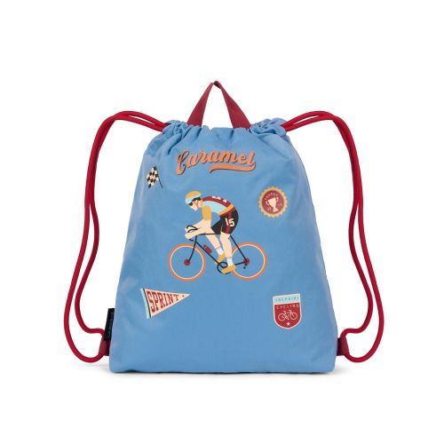 Caramel & Cie sporttas blauw