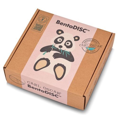 Carl oscar boterhamdoos roze  ( - Bento disc boterhamdoosje Bento Disc roze-Panda) - Junior Steps