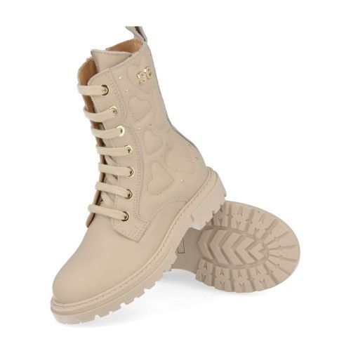 Cherie Lace-up boots beige Girls (2374) - Junior Steps