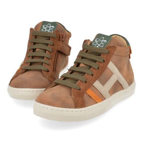 Cherie Sneakers cognac Boys (3778) - Junior Steps